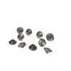 Verhoilukristallinappi 20x15mm metallipohjalla, 10 kappaleen sarja - Image 2